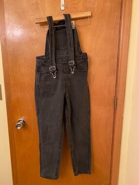 Black Denim Women's Overalls Jeans